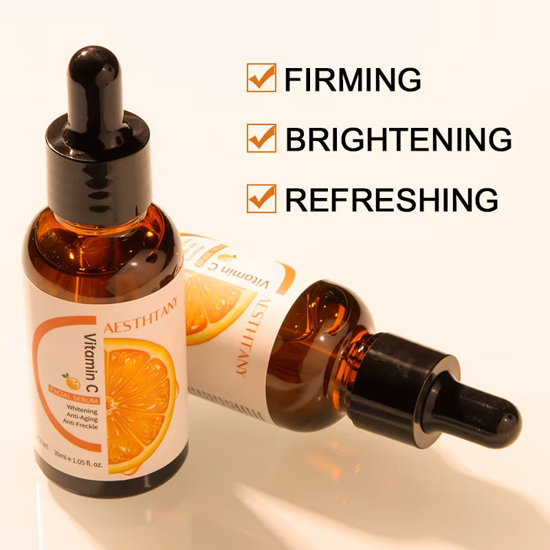 Face Care Serum Beauty Organic Facial Vitamin C Brightening Serum with Vitamin E Hyaluronic Acid Serum for Face
