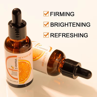 Face Care Serum Beauty Organic Facial Vitamin C Brightening Serum with Vitamin E Hyaluronic Acid Serum for Face